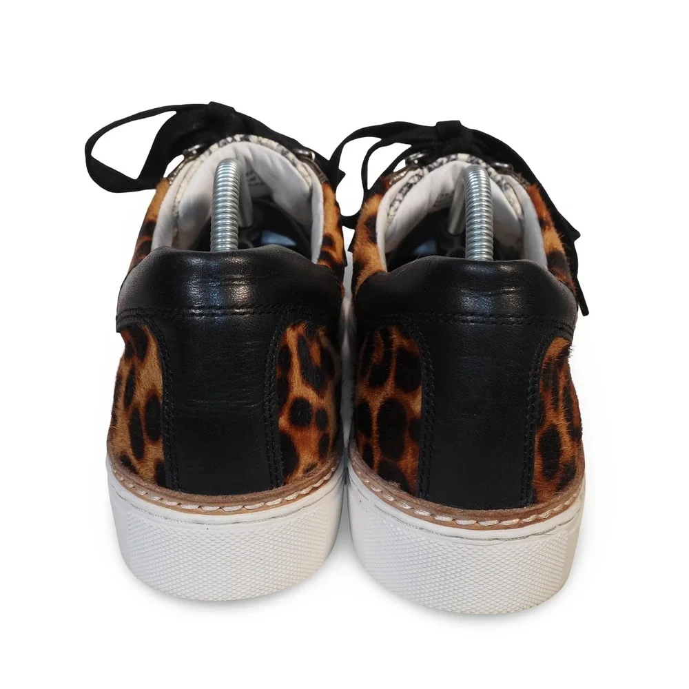Johnston & Murphy Callie Women's 8.5M Snake Leopard Print Leather Sneakers